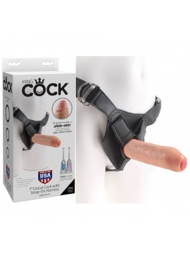 Gode Ceinture qui se Decalotte King Cock - 20 cm