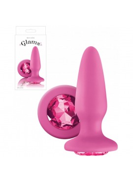 Plug Glams Rose en Silicone
