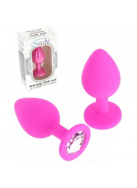 Plug Diamond Fuchsia en Silicone - Ø 3,5 cm