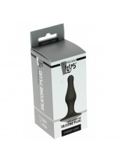 Plug Anal gris en Silicone Chekky Love - 10,5 cm