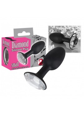 Plug Anal Diamond en Silicone - Small