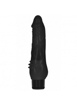 Vibromasseur Noir Réaliste GC Fat - 20 cm