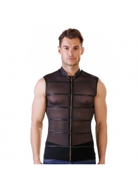 Debardeur Translucide avec Zip - L
