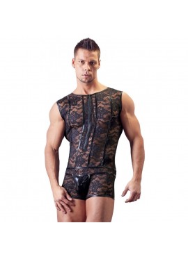 Combishort noir avec Zip - L