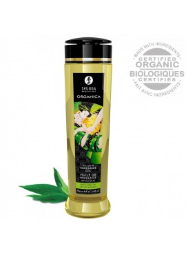 Huile de Massage Biologique Saveur Thé Vert - 240 ml