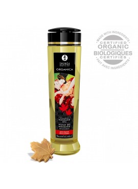 Huile de Massage Biologique Saveur Delices d'Erable - 240 ml