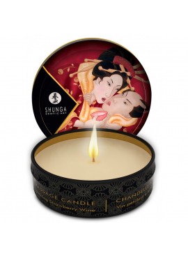 Bougie de massage Lueur et Caresse Vin pétillant fraise - 30 ml