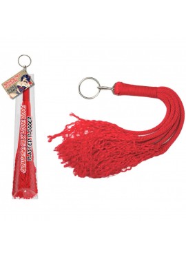Fouet Rouge en Corde - 60 cm