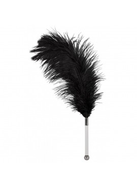 Plume Noire sur Tige - 35 cm