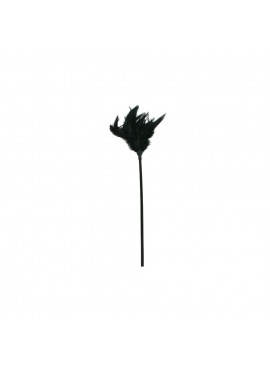 Plumeau noir sur tige - 42 cm