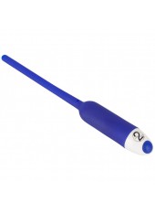 Tige A Uretre Vibrante Bleu en Silicone