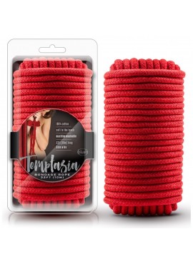 Corde Bondage Temptasia Rouge - 10 mètres