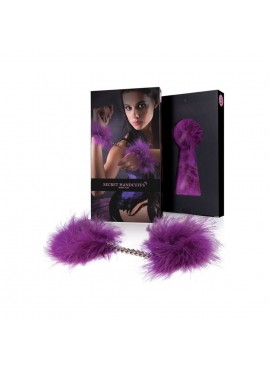 Menottes en plumes Marabu Violet