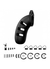 Cage de Chasteté en Silicone Noir N°21