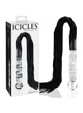 Gode fouet en verre Icicles No. 38 - 65 cm