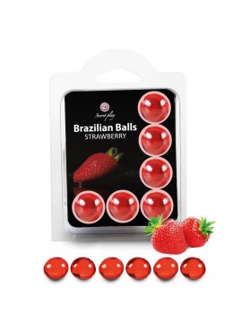 Boules Brésiliennes Saveur Fraise X6