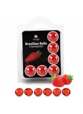 Boules Brésiliennes Saveur Fraise X6