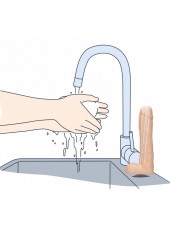 Savon Forme Pénis avec Coulures de Sperme - 17 cm