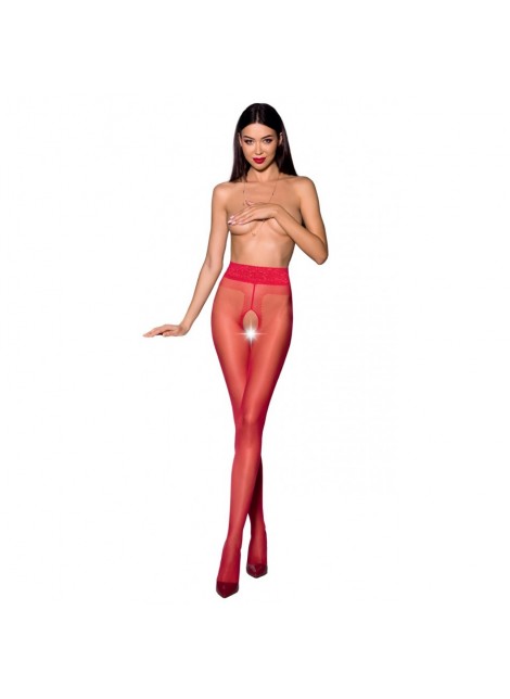 Collant Ouvert Rouge TI001 - T 1/2