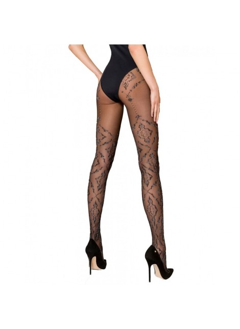 Collant Noir et Gris TI105 T 1/2