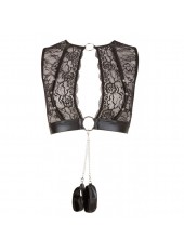 Ensemble Bondage à Jarretelles 4 pièces - S