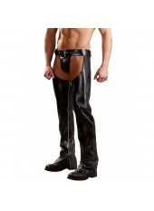 Chaps et String Noir - S