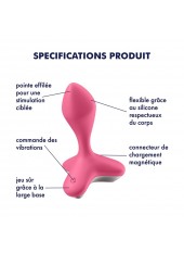 Vibromasseur anal USB rose Game Changer Satisfyer - CC597779