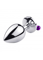 Plug bijou aluminium violet avec clochettes Taille S - RY-001-A-ZB