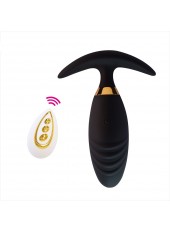 Plug anal vibrant avec télécommande -TOD-064BLK