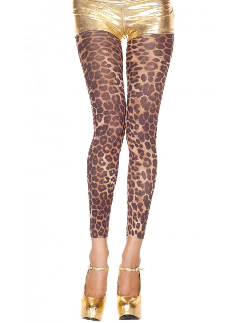 Legging fin voile imprimé léopard - MH35804LEO
