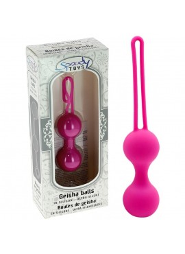Boules de Geisha en Silicone Fuchsia Ø 3,1 cm