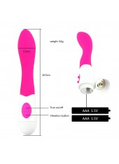 Vibromasseur rose incurvé point G - BOZ028PNK