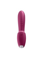2 en 1 Vibromasseur point G avec stimulateur clitoris connecté USB rouge Sunray Satisfyer - CC597807