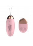 Oeuf vibrant rainuré rose USB avec télécommande - TOD-008PNK