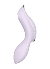 2 en 1 Vibromasseur et stimulateur de clitoris USB violet Curvy Trinity 2 Satisfyer - CC597788