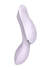 2 en 1 Vibromasseur et stimulateur de clitoris USB violet Curvy Trinity 2 Satisfyer - CC597788