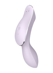 2 en 1 Vibromasseur et stimulateur de clitoris USB violet Curvy Trinity 2 Satisfyer - CC597788