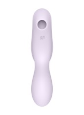 2 en 1 Vibromasseur et stimulateur de clitoris USB violet Curvy Trinity 2 Satisfyer - CC597788