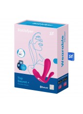 3 en 1 Vibromasseurs et stimulateur clitoridien rose connecté Top Secret Satisfyer - CC597755