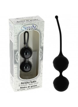 Boules de Geisha en Silicone Noir Ø 3,6 cm