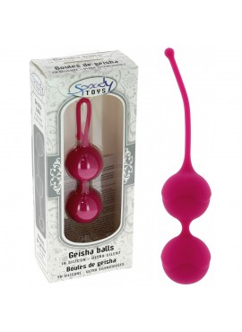 Boules de Geisha en Silicone Fuchsia Ø 3,6 cm