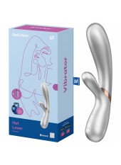 Vibromasseur USB Chauffant Hot Lover Argent