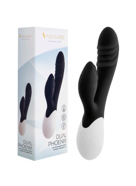 Vibromasseur USB Chauffant Dual Phoenix Noir