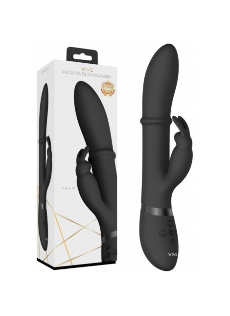 Vibromasseur USB Triple Fonction Halo Noir