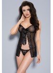 Babydoll et string noir - ML60092BLK