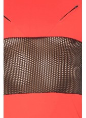 T-shirt rouge filet - LM2004-81RED