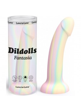 Godemichet en Silicone Dildolls Fantasia Phosphorescent