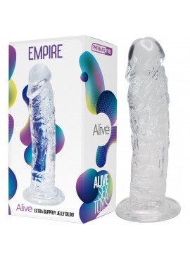 Gode Réaliste Transparent Empire - 19 cm