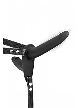 Double gode ceinture vibrant noir USB - CC5310020010