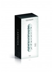 Gode en verre transparent perlé n°6 Glossy - CC532064020